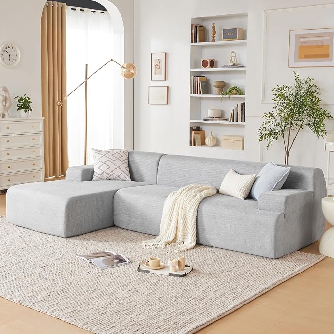 Weture 107" Modular Sectional Cloud Couch, Boneless couches Sponge sectionals - Image 3
