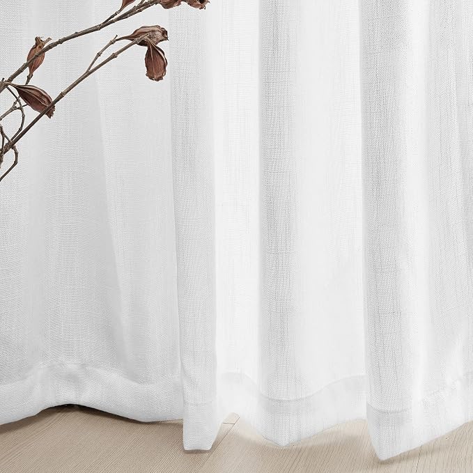 MYSKY HOME Patio White Curtains - Image 5