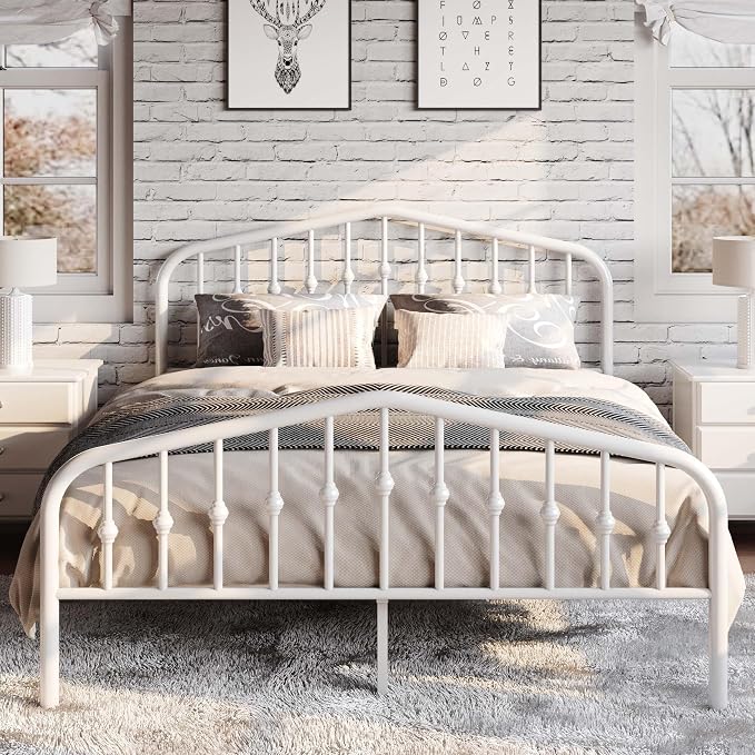 SHA CERLIN Full Size Metal Platform Bed Frame - Image 4