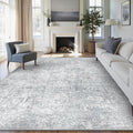 PureCozy 9x12 Area Rug Washable Vintage Living Room Carpet Large Indoor Non by PureCozy