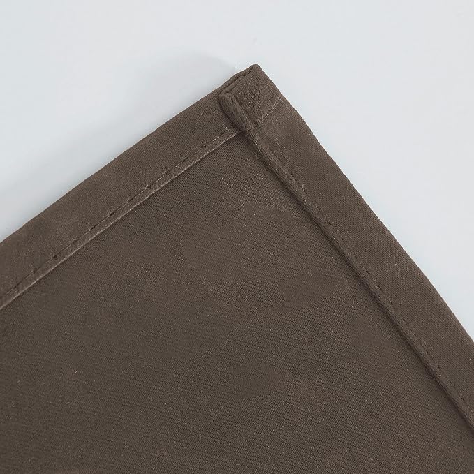 LEMOMO Chocolate Brown Thermal Blackout Curtains/42 x 72 Inch/Set of 2 Panels - Image 8