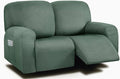 ULTICOR Reclining Loveseat Slipcover, 6-Piece Yarn Dyed Loveseat Reclining Sofa by ULTICOR