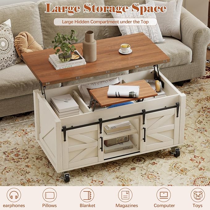 Turosur Lift Top Coffee Table - Image 6