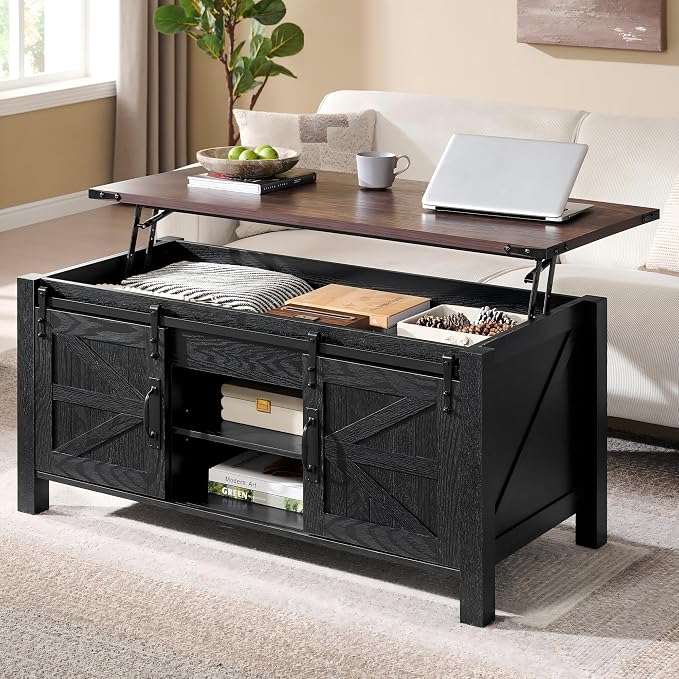 OKD 48" Farmhouse Lift Top Coffee Table by OKD