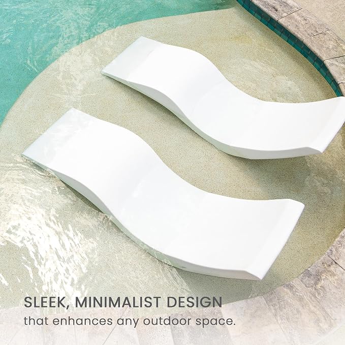 Aqua Outdoors - in-Pool Chaise Lounger - Inside Pool & Sun Shelf Lounge Chair - - Image 6