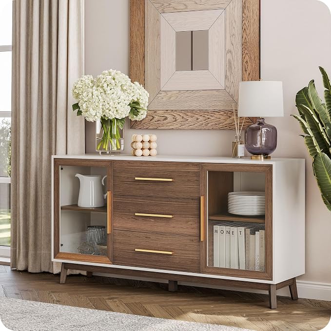 BELLEZE Set of 2 Sideboard Buffet, 60‘’ Console Table - Image 7
