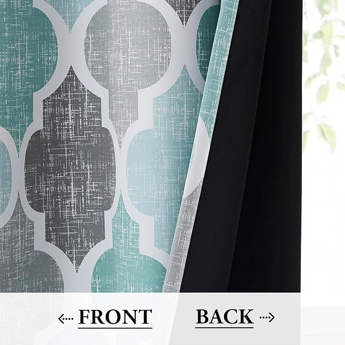 Beauoop 100% Blackout Curtains 90 Inches Long 2 Panels - Image 3
