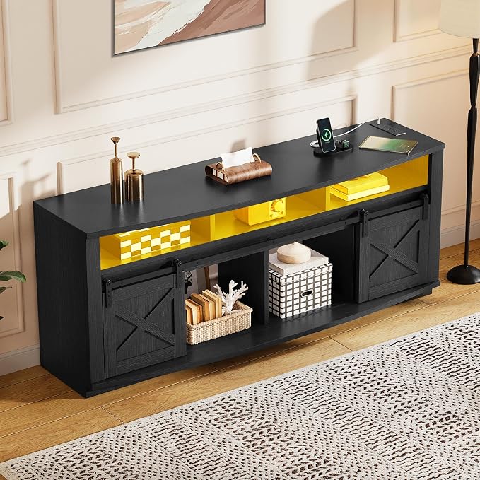 YITAHOME TV Stand for 75/80 Inch TV, Media Furniture TV Table - Image 3