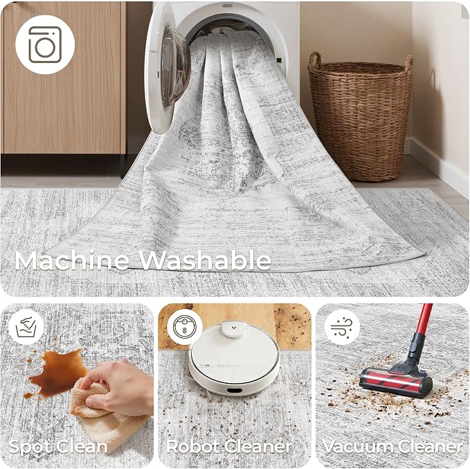 2x6 Runner Rug Non Slip for Entryway, Washable Runners for Kitchen, Soft Thin - Image 8