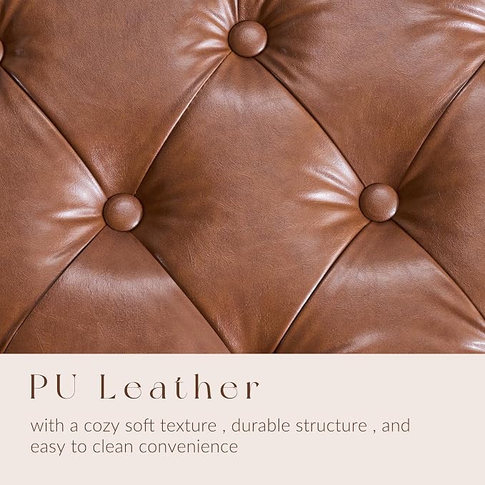 GRAINELL Storage Ottoman Bench, Upholstered Tufted Bedroom Bench - Image 4