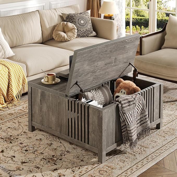knoworld Farmhouse Lift Top Coffee Table - Image 8