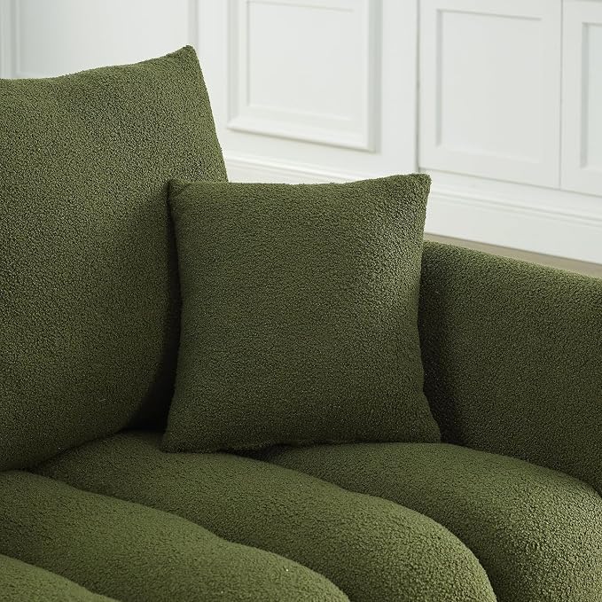 Antetek Set of 3 Teddy Sofa for Living Room, Modern 2 Units Deep Seat Sofa - Image 9