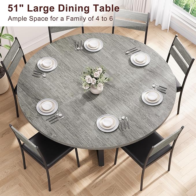 Jocoevol 51" Round Dining Table - Image 5