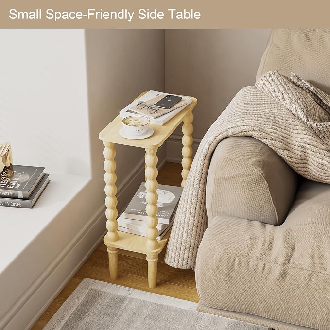 Veegle Narrow Side Table, Small End Table - Image 4