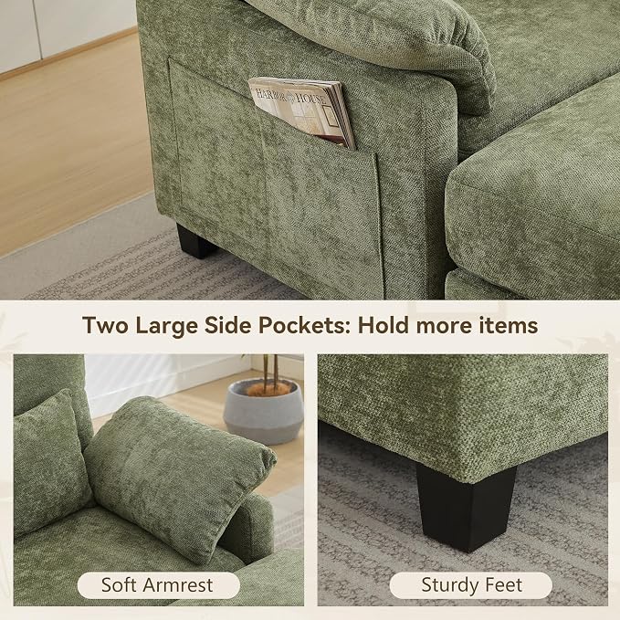 WUTUTUEE 57.5" Oversized Chaise Lounge - Image 4