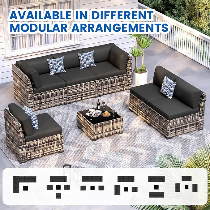 Patio Furniture Sets, 7-Piece Outdoor Patio Furniture - Image 7
