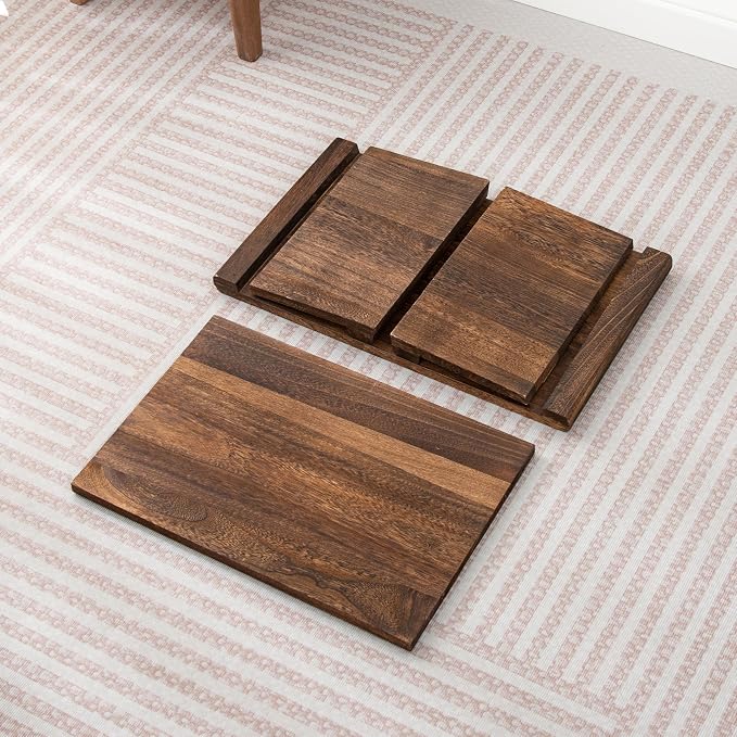 Japanese Altar Table, Vintage Black Minimalist Low Coffee Table, Foldable - Image 8