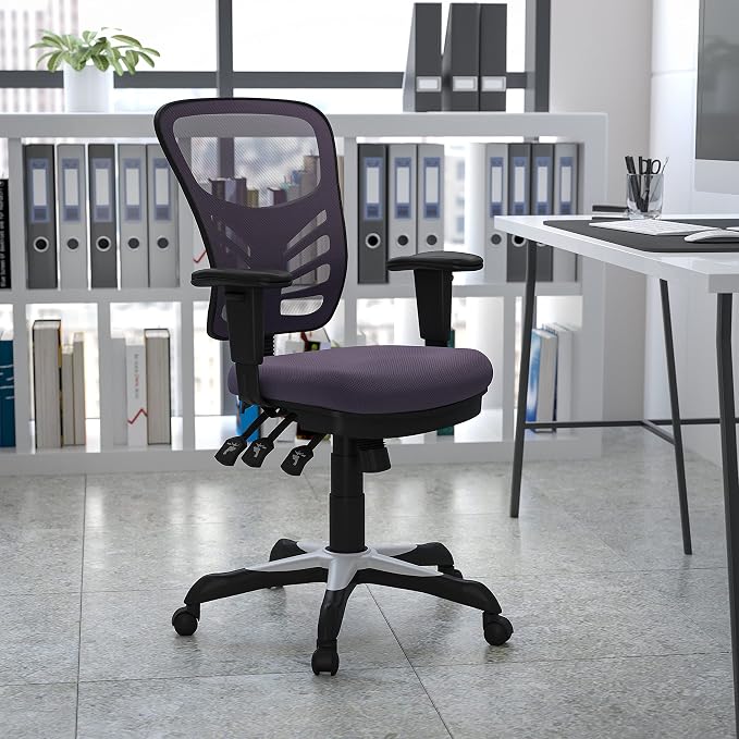 Flash Furniture Nicholas Mid-Back Swivel Office and Gaming Chair, Ergonomic - Image 2