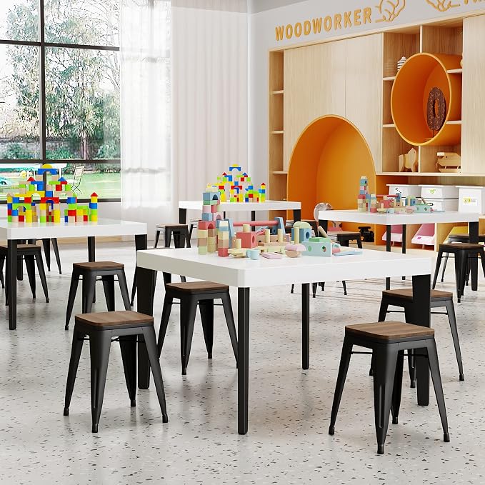 HAOBO Home Modern Industrial Metal Stool Classroom Stools - Image 2