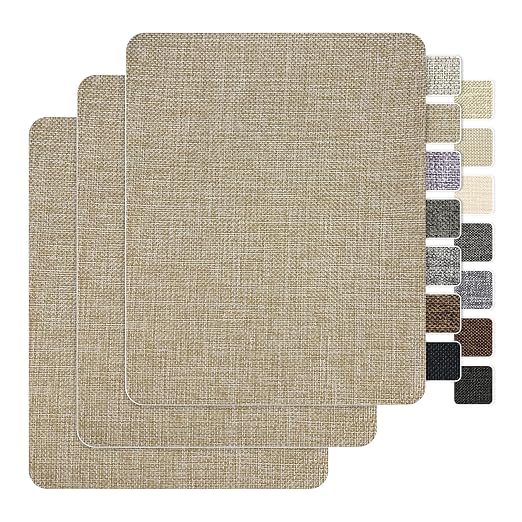 BESEZX Linen Fabric Repair Patch，3 PCS 9 * 11 Inch Self-Adhesive Couch Fabric by Besezx