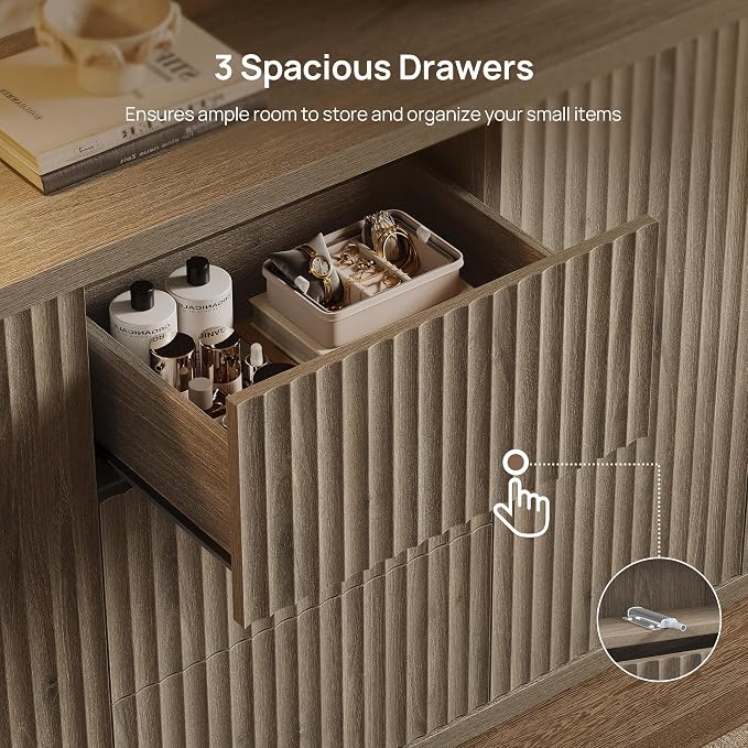 SICOTAS Buffet Cabinet with Storage 54.7" Large Modern Accent Storage Cabinet - Image 6
