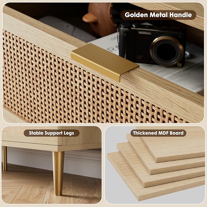 GarveeHome Rattan 8 Drawer Dressers - Image 8