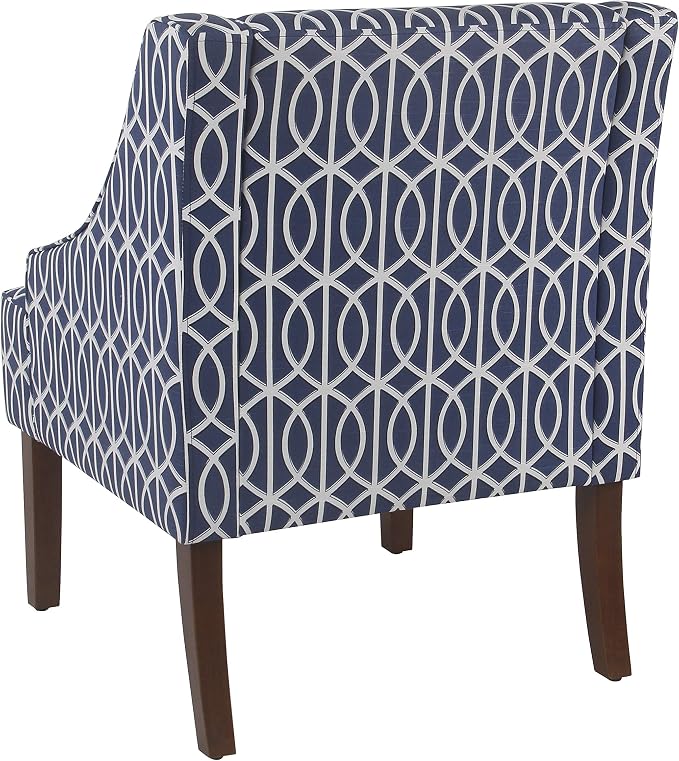 Homepop Home Decor Upholstered Classic Swoop Arm Accent Chair Accent Chairs - Image 8