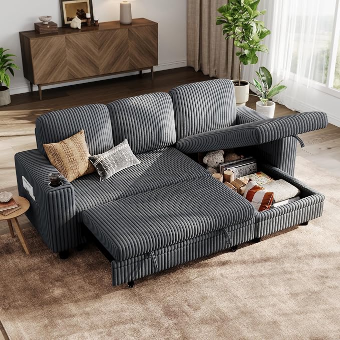 LINSY HOME Sectional Sleeper Sofa by LINSYHOME