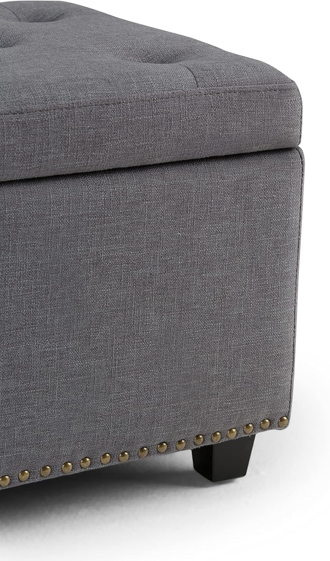 SIMPLIHOME Hamilton Storage Ottoman - Image 6