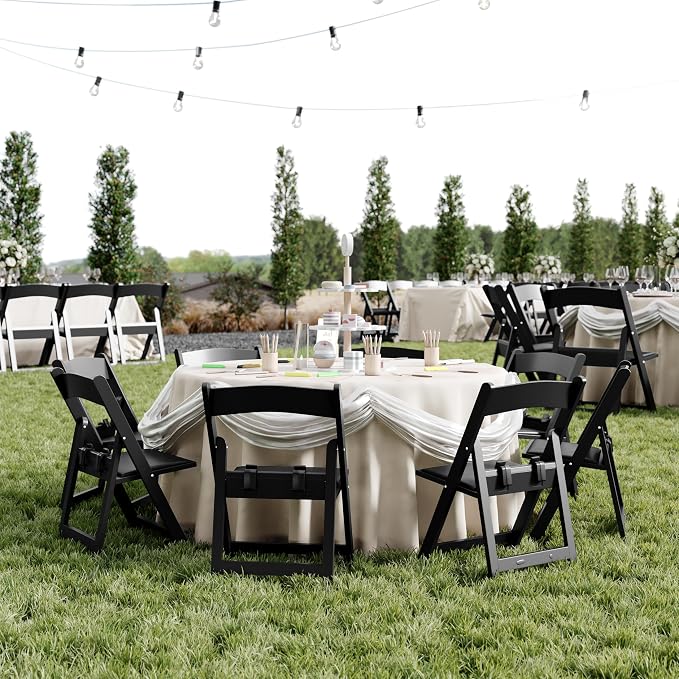 Flash Furniture Hercules Set of 10 Kids Black Resin Folding Chair - Image 8
