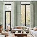 Desert Sage Linen 144 Inch Curtains by Nanspring