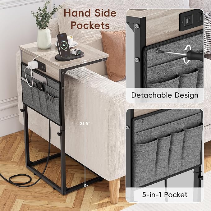 Vagusicc C-Shaped End Table Set of 2 - Image 6