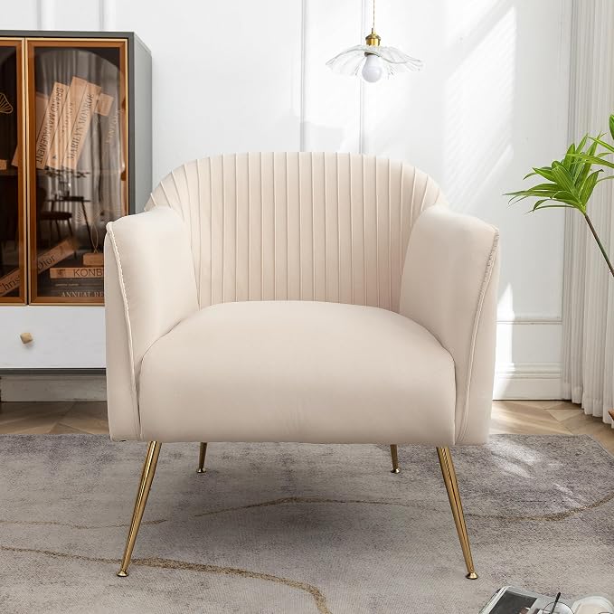Container Furniture Direct Contemporary Velvet Accent Chairs - Image 2