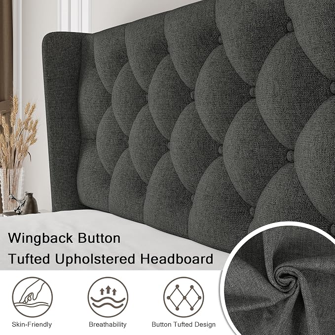 Einhomn Queen Size Platform Bed Frame - Image 3