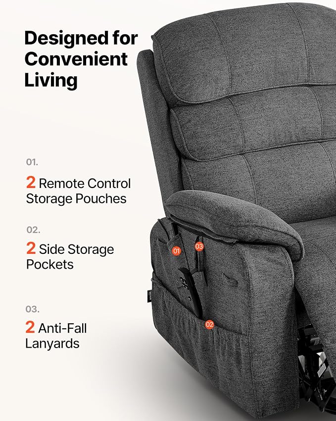 VEVOR Power Lift Recliner Chair, Dual Motor Lift Chair - Image 8