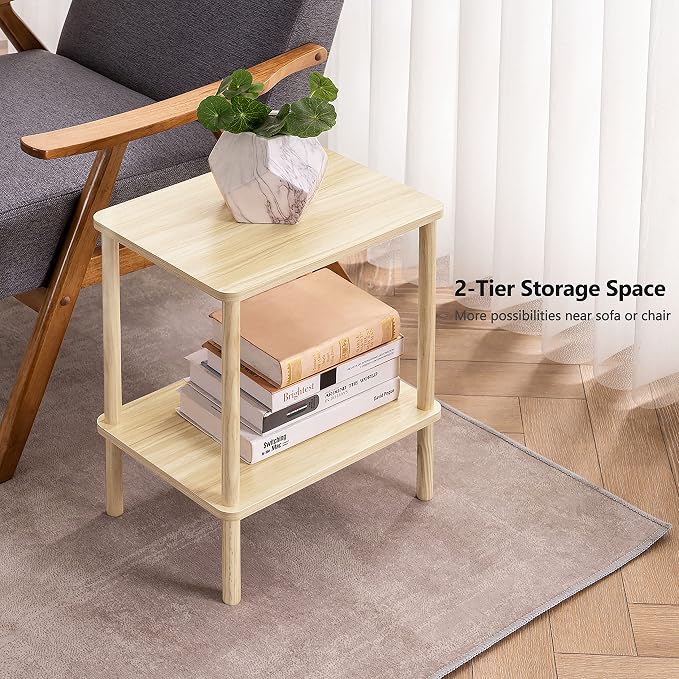 Apicizon 2 Tier End Table, Small Side Table - Image 7