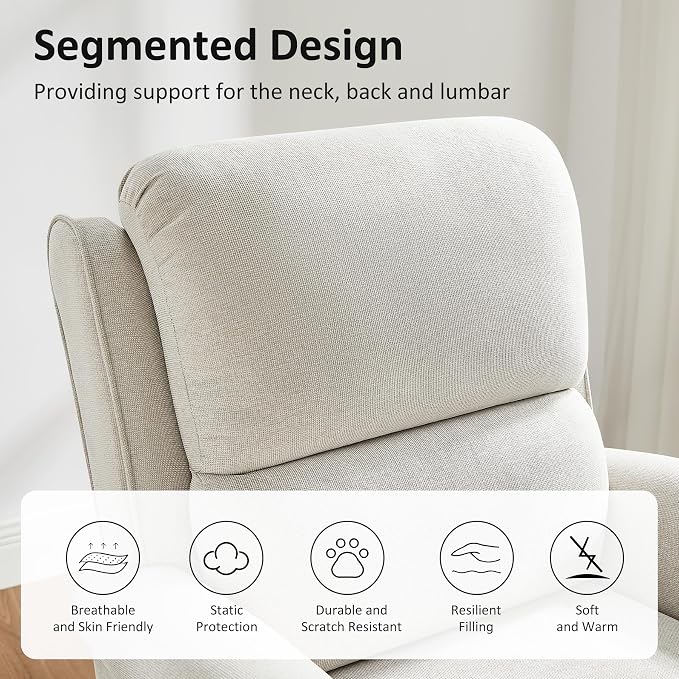 Recliner Chair for Living Room, Modern Reclining Sofa Home Theater Seating - Image 7