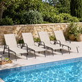 Crestlive Products Outdoor Chaise Lounge Chair, 5-Position Pool Lounge Chairs by CrestliveProducts