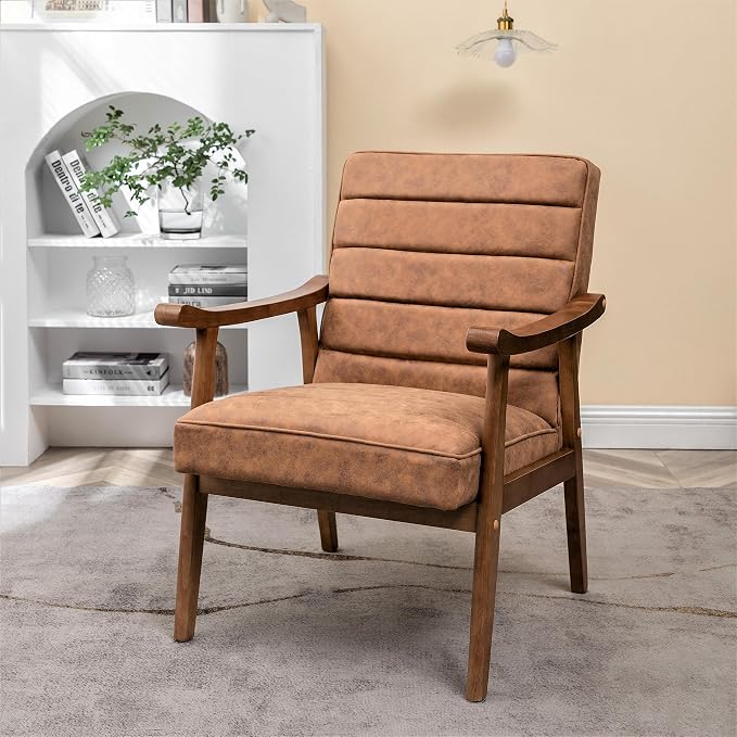 Container Furniture Direct Unique Mid Century Modern Accent Chair - Image 11
