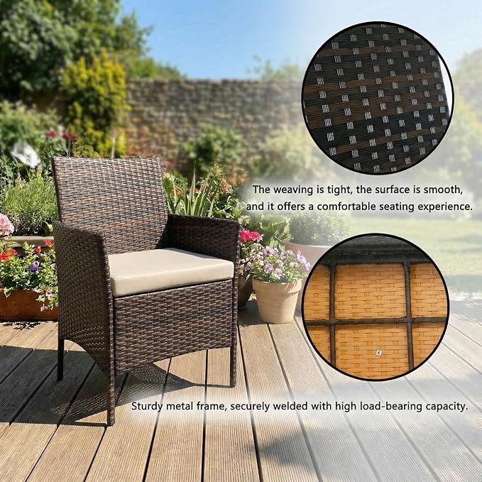 GarveeLife 3 Pieces Patio Furniture Set, Outdoor Furniture Sets - Image 5