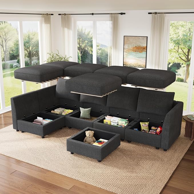 HONBAY Modular Sectional Sofa L Shaped Sectional Couch - Image 3