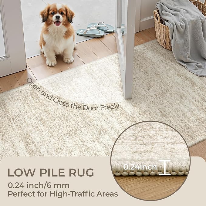 3x4 Washable Area Rug for Entryway, Soft Kitchen Rugs Non Slip for Dining Room - Image 6