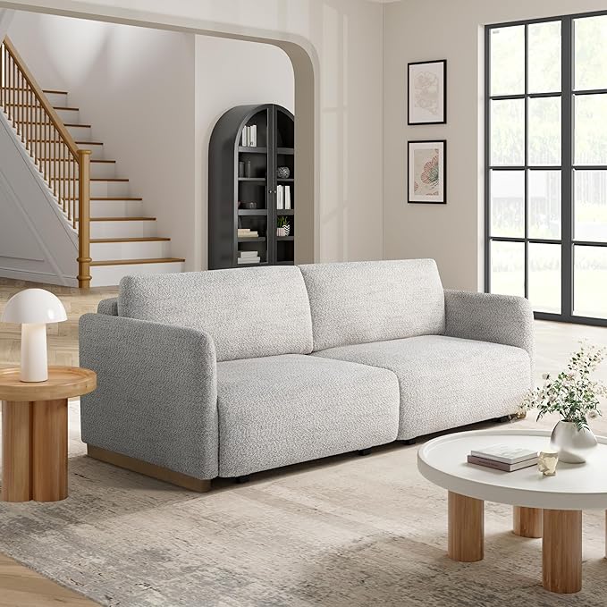 Serta Vail 86" Convertible Sleeper Sofa, Queen Size, Wall-Hugging Dreamglide by SertaDreamConvertibles