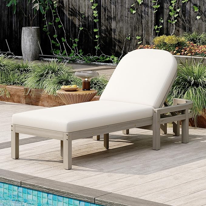 Outdoor Chaise Lounge Chair Set of 4, Patio Chaise Lounge Recliner - Image 5