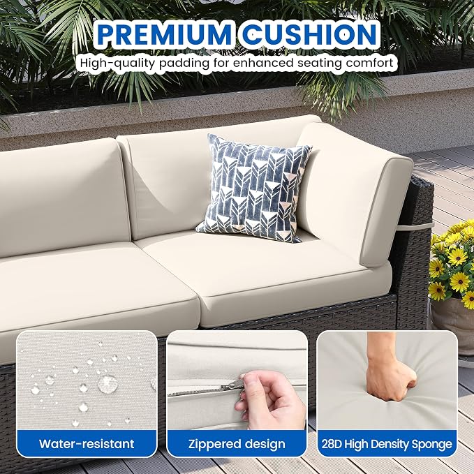 Patio Furniture Sets, 7-Piece Outdoor Patio Furniture - Image 5