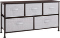 Amazon Basics Extra Wide Fabric 5-Drawer Storage Organizer Unit by AmazonBasics