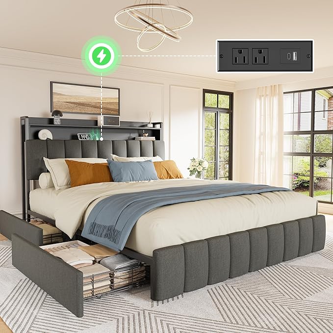 PRAISUN Bed Frame Queen Size by PRAISUN