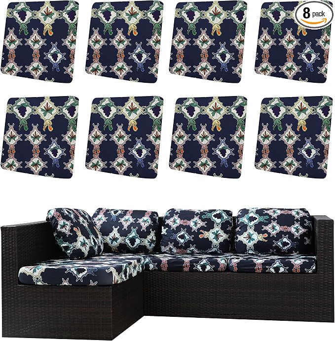 Outdoor Cushion Covers Set, Replacement by SUKAIKEQA