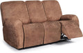 ANARACHON Leather Look Recliner Couch Cover, 8-Pieces Stretch Recliner Sofa by ANARACHON
