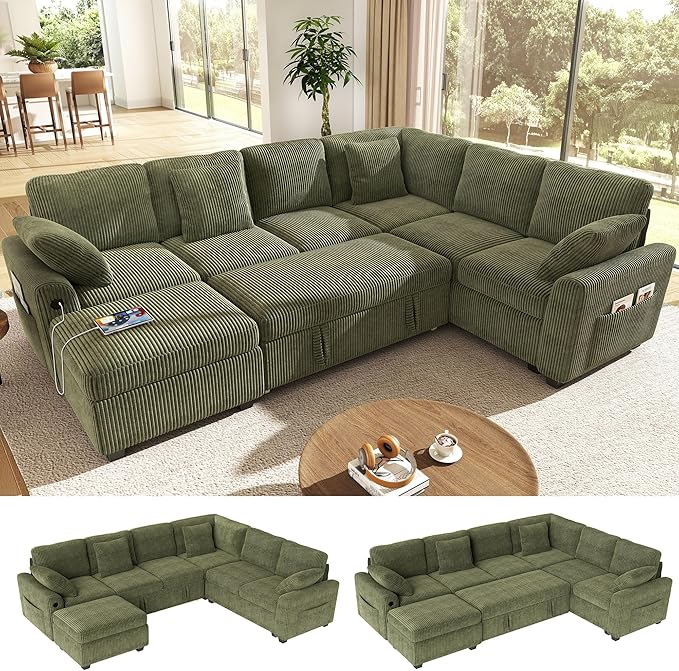 Ihanherry 7-Seater Large Sectional Sofa Bed by iHanHerry
